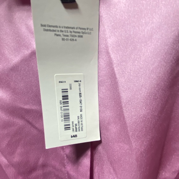 BOLD elements Light Pink Button Down Tie-Front Shirt - Picture 5 of 7